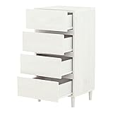 チェスト 4段 収納チェスト 北欧 木製 幅45 収納 引き出し リビング収納 収納棚 コンパクト シンプル おしゃれ alla/AL90-45H ホワイト(WH)