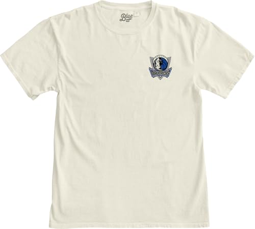Image of Blue 84 NBA Unisex-Adult NBA Officially Licensed T-Shirt Ringspun Front /Back Ivory