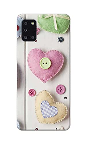 Image of PRINTFIDAA Heart Shape Hard Back Cover for Samsung Galaxy A31, SM-A315F / DS, SM-A315G / DS Back Cover -(P6) KAT1010