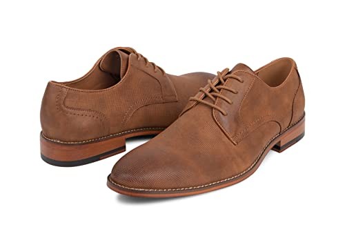 Kenneth Cole Reaction Dress Shoes For Men (Curtis Buck) -Work, Comfortable Memory Foam Insole, Cognac, 10 #TOP3