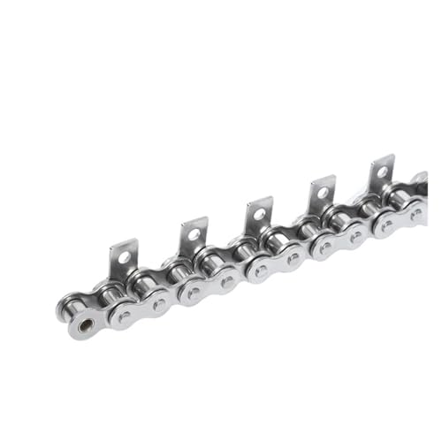 Chaîne pour convoyeur industriel 08B-1 en acier 304 à oreille double perçage