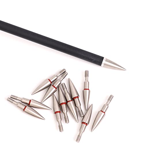 Lamehfyo 6pcs Archery Arrow Point Arrow Target Field Points 70-125 Grain Screw in Arrow Tips Target Practice Arrowhead for Compound Bow Recurve Bow (90 Grain)