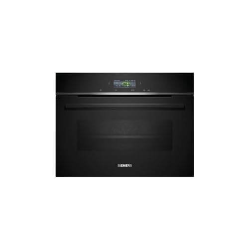 Siemens CB734G1B1, iQ700 Smarter Einbau-Kompaktbackofen, 60 x 45 cm, Made in Germany, Schwarz, ecoClean & humidClean Selbstreinigung, Air Fry, Automatikprogramme, Farbiger Touchscreen