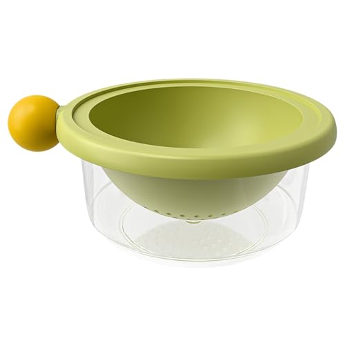 ファッショナブルな色の 2 層果物野菜洗濯機ザルカウンタートップ装飾実用的なキッチンツール振動キッチンストレーナー