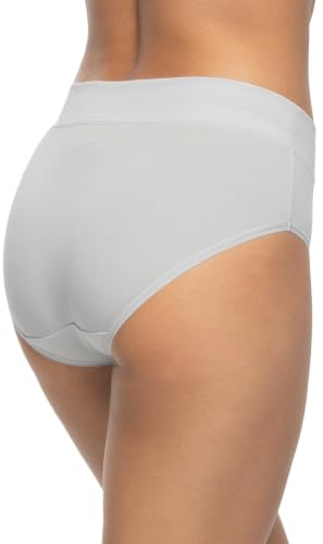 Image of Felina Womens 5 Pack Pima Cotton Wide Waistband Hipster
