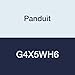 Panduit G4X5WH6 Type G Wide Slot Wiring Duct, PVC, 4" x 5" x 6