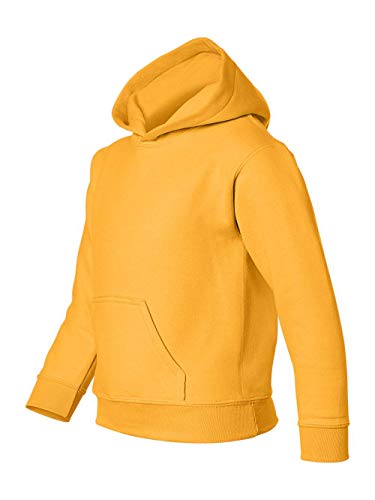Sweat à capuche Gildan 18500B pour jeunes couleur doré taille Medium