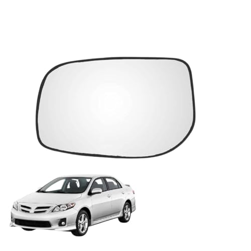 Image of KyloXtreme Corolla Altis 1st Gen (2008-2013) Passenger Side (Left Side) Car Side Mirror Glass /Tukdi /Sub Mirror Plate