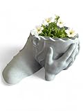 Crying Figure Flower Pot β Emotional Sculpture Planter for Indoor Plants, Succulents, Cactus & Herbs, Modern Art Vase for Home DΓ©cor, Gifts, Desk, Shelf & Memorial Display (White Marble Stone)