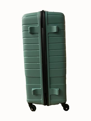 Image of American Tourister Polycarbonate (PC) Kamiliant Luggage Trolley Bag Set Of 3 (Cabin, Medium, Large) | 4 Spinner Wheel Hard Stylish Trolley Bags (Grey), 55, 68,79Cm, Green
