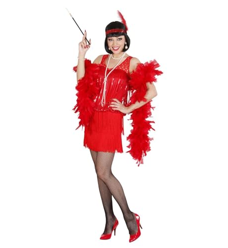 W WIDMANN MILANO Party Fashion - Robe Charleston, Élégance intemporelle, Coupe Flatteuse, 100% Polyester, Bandeau Assorti, Taille M, idéale pour soirées à thème et événements festifs