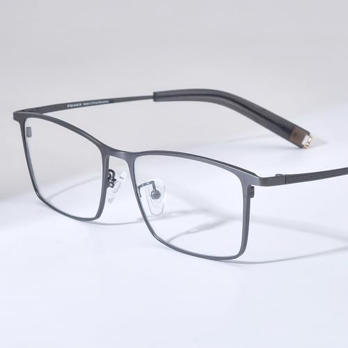 Image of FONEX Pure Titanium Glasses Frame Men Square Eyeglasses Optical Eyewear F8827