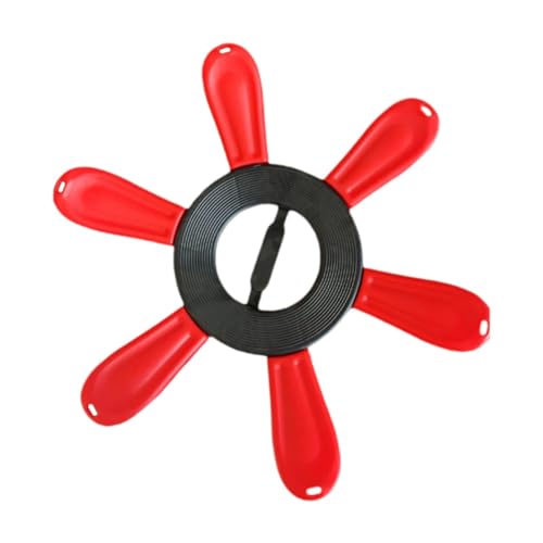 Vaveren Daisy Shaped Yoga Ball Base, Exercise Ball Base, Convenient Yoga Ball Holder Stand, Yoga Ball Chair Stand Base for Office, Red