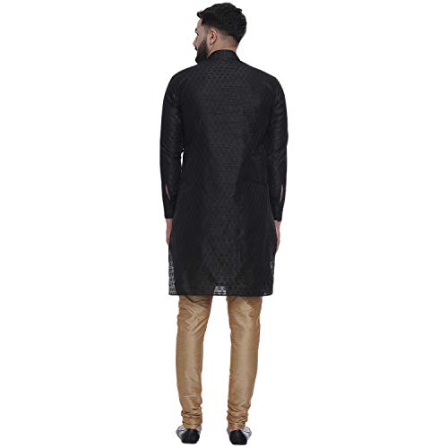 Image of Veera Paridhaan Men's Ethnic Jacquard Printed Long Straight Kurta