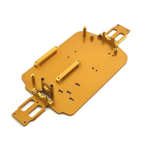 RC修理部品 For WLtoys 184011 A949 A959 A969 A979 K929 A959-B A979-B K929-B 1/18 メタルシャーシキットRCカーアップグレードパーツアクセサリー(Yellow)