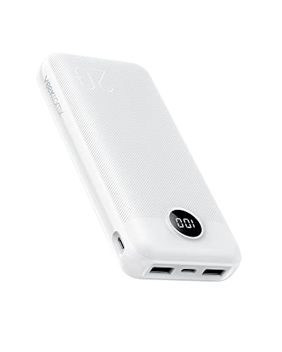 Portable Charger Power Bank 10000mAh Ultra Slim USB C Power Bank ，VEEKTOMX External Battery Pack Compatible with iPhone 12 pro/iPad/Samsung Galaxy/Android and Other Smart Devices
