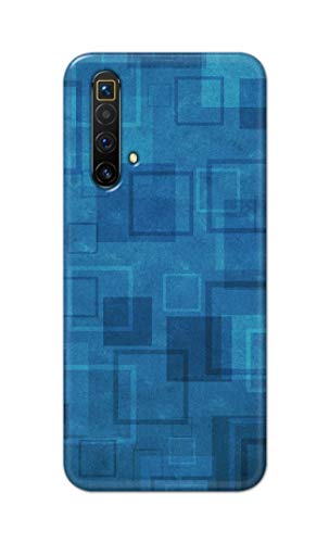 Image of Printed Hard Back Cover Case for Realme X3 | X3 SuperZoom | Realme X50 5G Back Cover (Plain Azure Blue) -1302