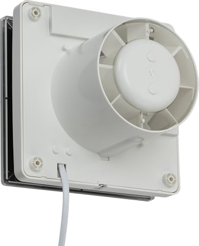 Knightsbridge IP45 100mm/4 inch LED Backlit Extractor Fan with Overrun Timer - White - Image 4