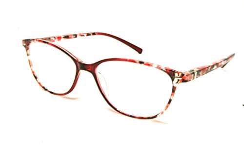 ColorViper Basic everyday Designer Reader (oval red ransparent frame, 1.50)