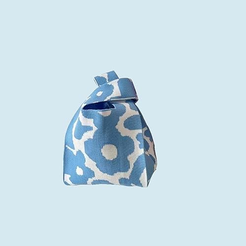 Bolso Tote tejido pequeño para mujer miniatura 6