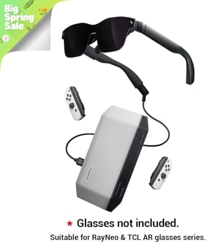 RayNeo JoyDock, Suitable for AR Glasses XR Glasses (Glasses not Included), Portable Power Bank Compatible for Nintendo Switch, Fast Charging 10000mAh (2 × 5000 mAh) 5V/3A for TCL