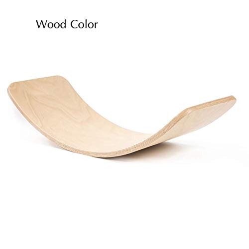Balance Board Bordo Yoga, Semplice, I Bambini Oscillare Il Balance Board, Legno Curvato, Strato di Feltro, Bambino, L'equilibrio,Natural