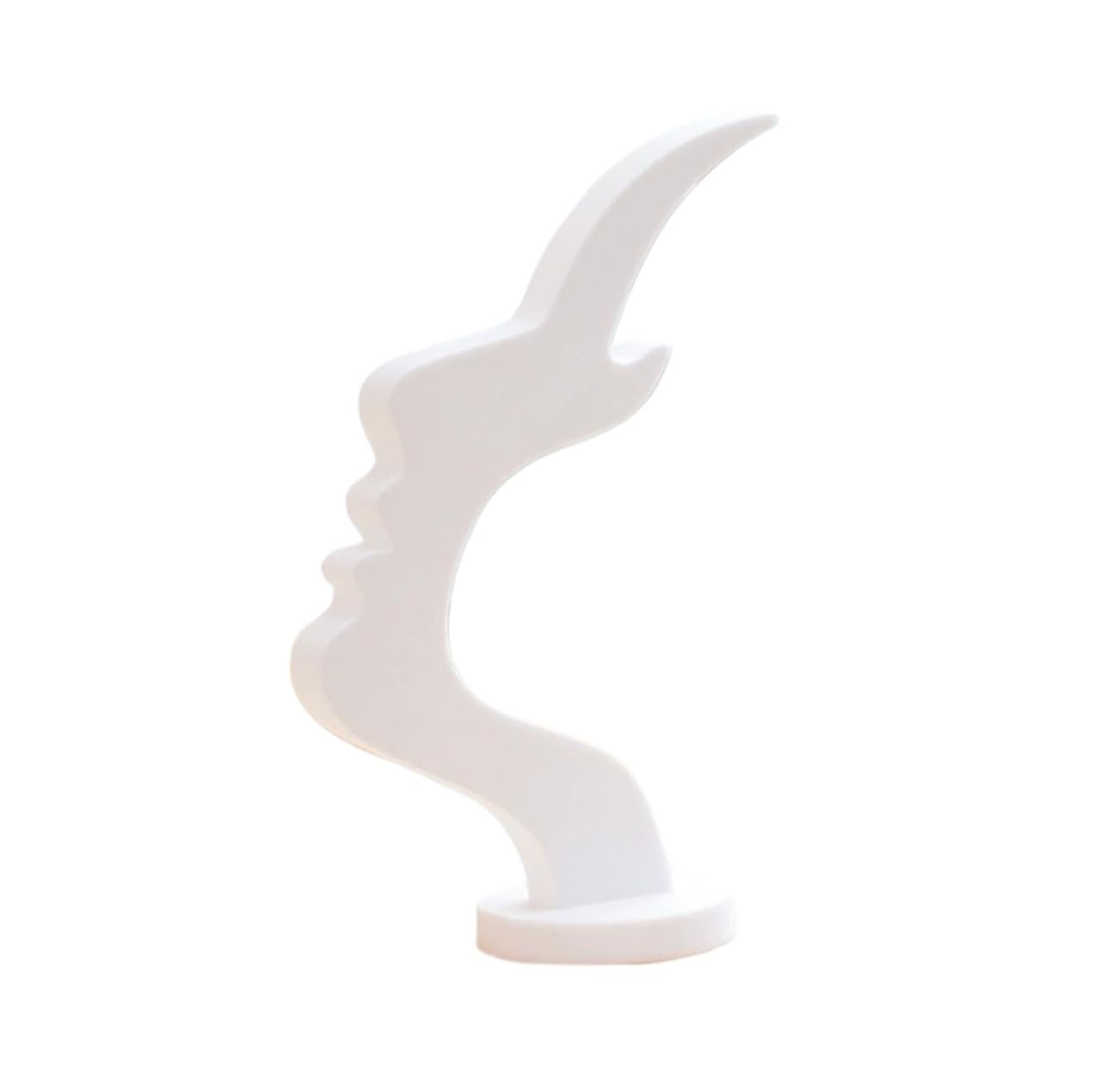 Nfeklfi White Glasses Stand 1Pc Unique Curved Eyeglass Holder Stand Secure & Artistic Storage Solution Elevate Desk Or Nightstand Decor Practical Minimalist(White)