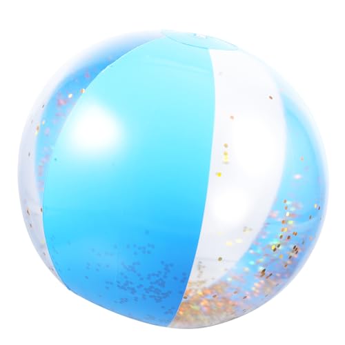 FUNNETOYU 3 peças bola de praia insuflável com lantejoulas brilhantes de piscina e praia festas e verão