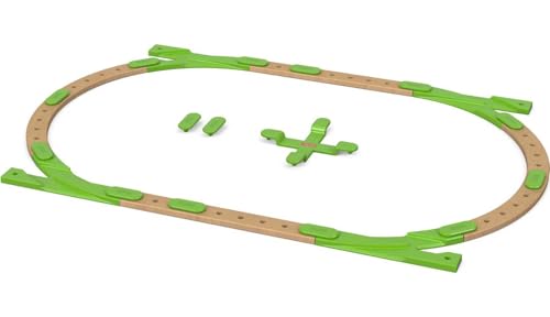 Image of Fisher-Price Wooden Building Toy Wonder Makers Design System Build It Out Track Expansion Set, 25+ Wood Pieces for Preschool Kids Ages 3+ Years