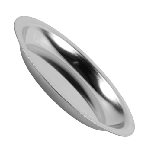 Unomor Stainless Steel Tea Bag Coaster Round Metal Tea Saucer for Dining Tables Tea Bag Holder for Home Tearoom Bar and Restaurant Use Protects Furniture From Heat