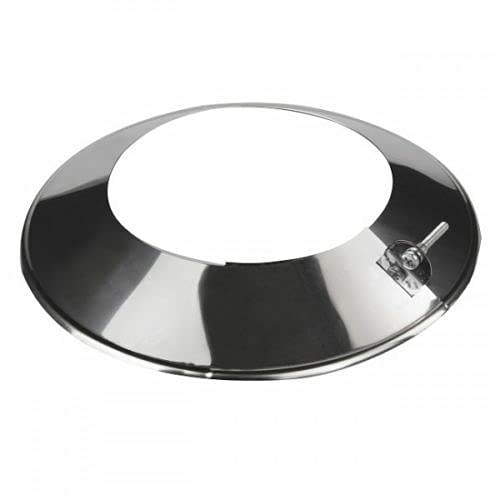 Prostko Stainless Steel Pipe Collar - Chimney Liner Flange Roof Rain Cover. (80mm)