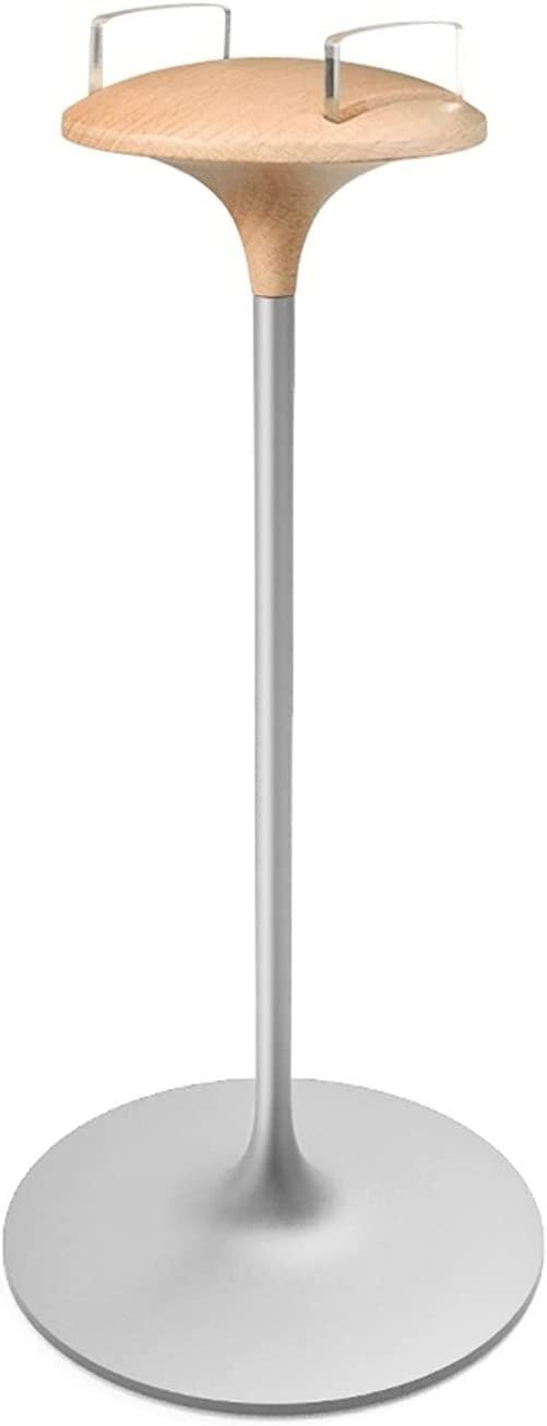 Stojak Słuchawki Czarny Orzech/Drewno Bukowe Aluminiowy Stojak Na Słuchawki Z Naturalnego Drewna Monitor Biurkowy Akcesoria Do Gier Komputerowych Uchwyt(White)