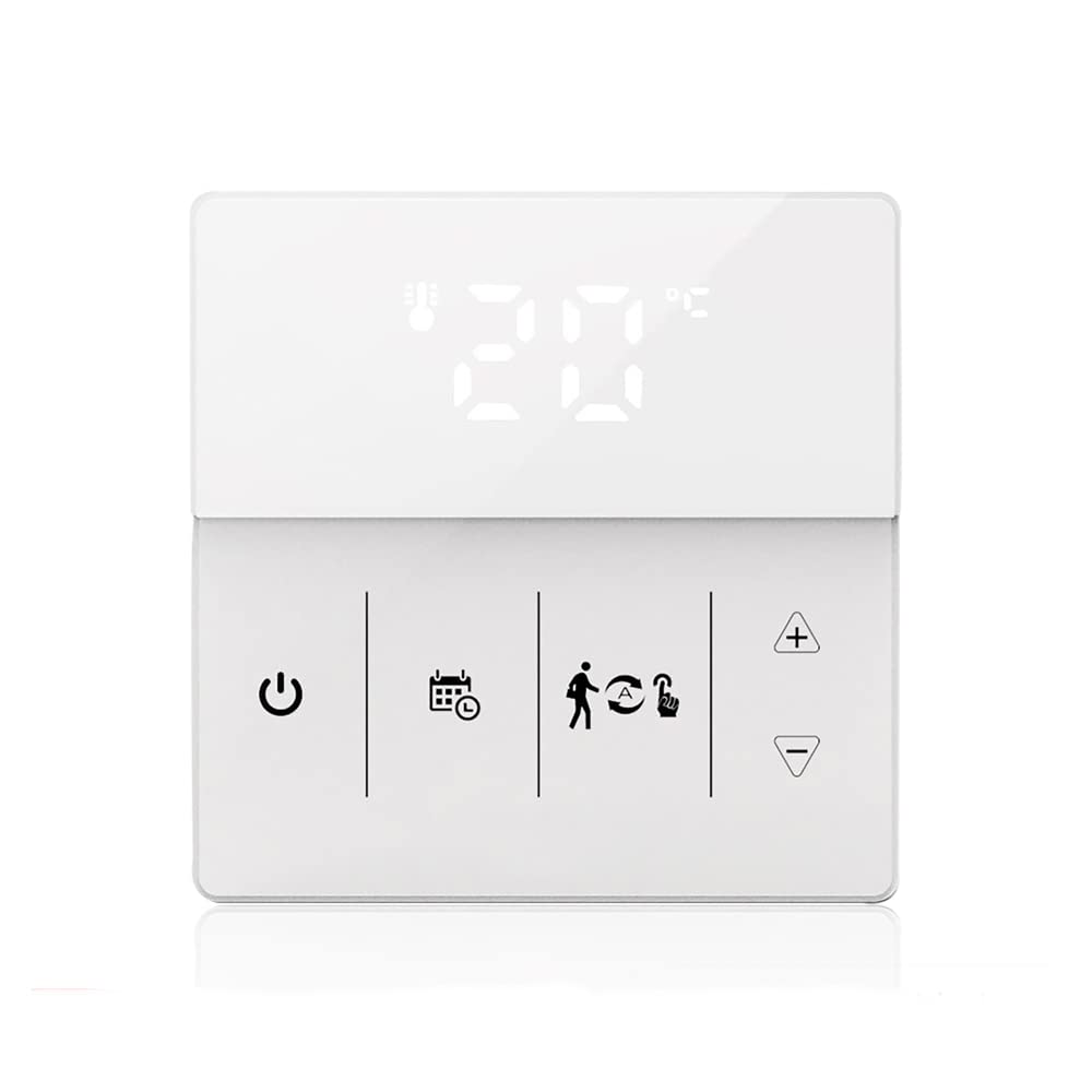 Mincohome White Smart Thermostat, Temperature Controller For Gas Boilers
