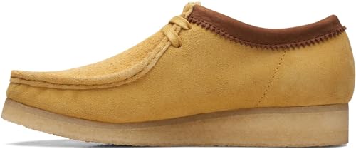 Clarks - Mens Wallabee Shoe, Color Yellow Com, Size: 7.5 M US