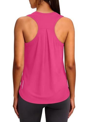 Image of XIEERDUO Tank Top for Women Racerback Sleeveless Workout Tops Loose Fit Yoga Running Gym Shirts for Women