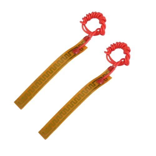 Fondello riscaldante in poliimmide adesivo 12V 12W 2 pezzi, 10mmx93mm, per dispositivo di riscaldamento elettrico