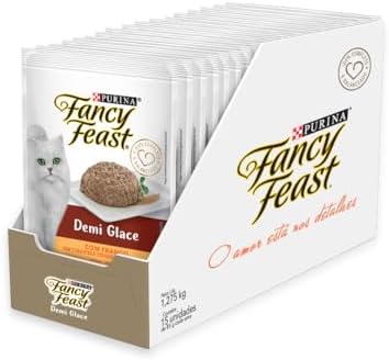 Tendências Emergentes na Alimentação dos Gatos: Atualize-se 21 Pack Nestlé Purina Fancy Feast Ração Úmida Para Gatos Demi Glace ...