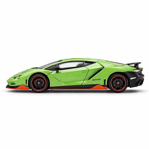 Image of Lamborghini Centenario 1:35 Scale Die Cast Metal Car - Pull Back Supercar Model with Openable Doors, Lights & Sound, Collectible Showpiece for Kids 6+ & Car Enthusiasts