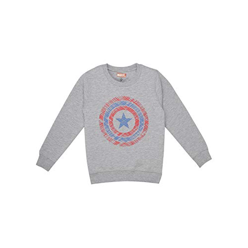 Kidsville Captain America Grey Color Sweatshirt for Boys