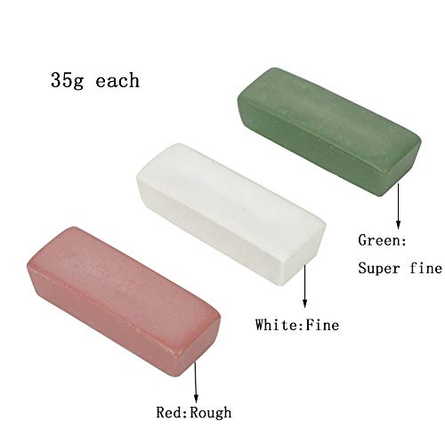 SCOTTCHEN Buffing Polishing Cutting Compounds 4 Oz. Kit - Green Fine/White Medium/Red Coarse - 3 Pack - Image 4
