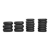 WellTouch Kit de massage Hot Stone - 18 pierres de massage en basalte - Idéal comme kit d...