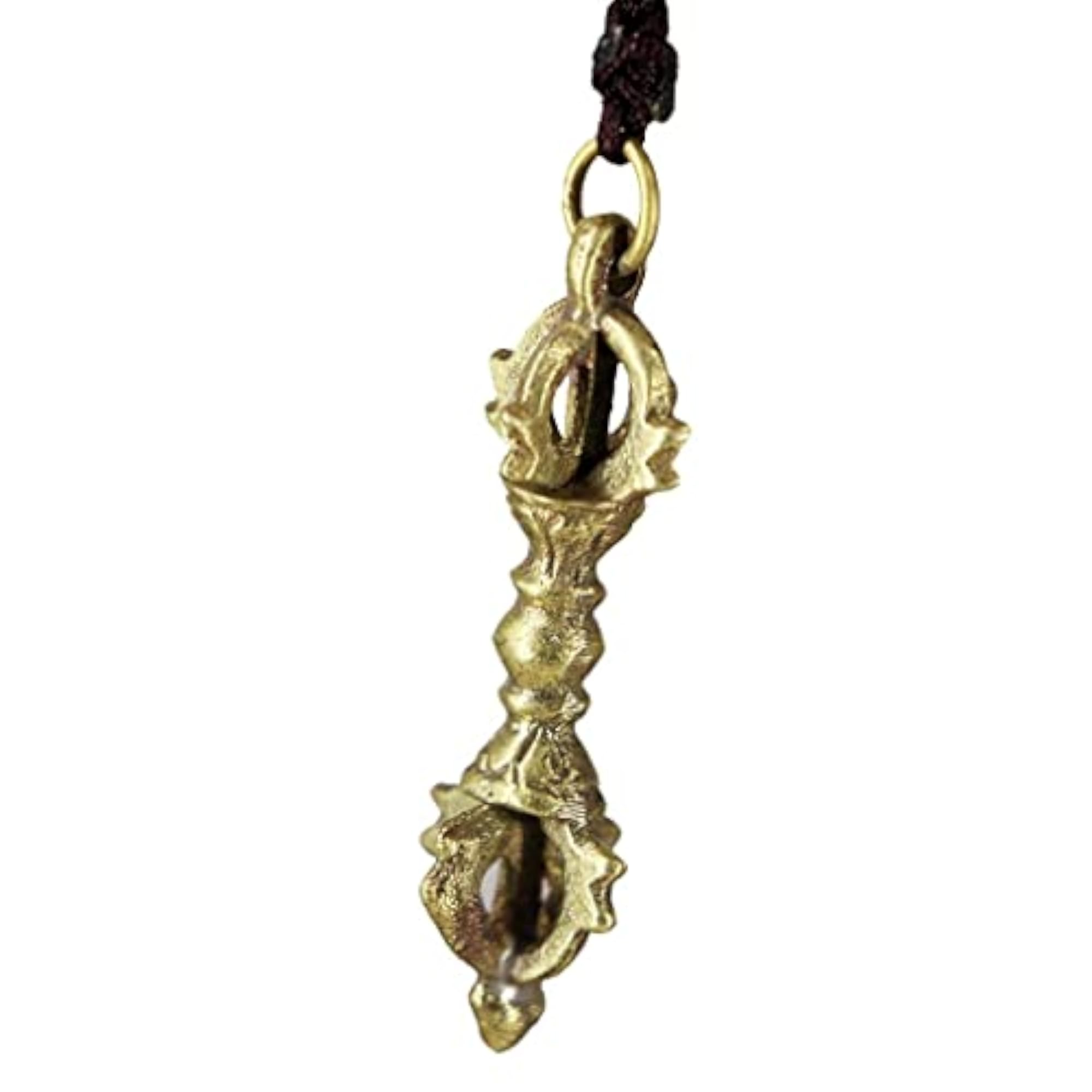 Tibet Buddhism Copper Vajra Pestle Pendant, Magic Amulet