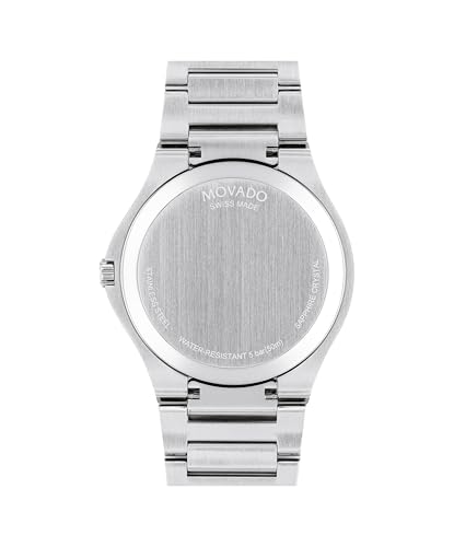 Movado SE Men's Luxury Quartz Watch, Swiss Movement, Stainless Steel Bracelet, Water-Resistant to 5ATM - Classic Timepiece - Gift for Him - 41mm3