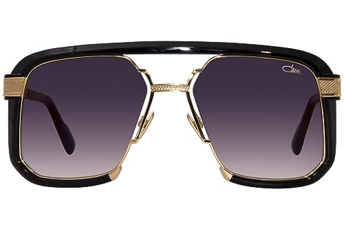 Cazal Legends 682 001 Sunglasses Gold Plated/Black/Grey Gradient Pilot 57mm2
