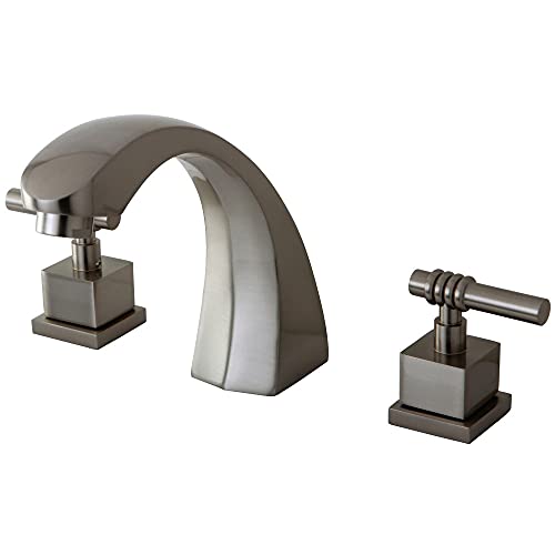 Holiday Deals 🛒 Kingston Brass KS4368QL Fortress Roman Tub Filler, 7-1/2", Brushed Nickel