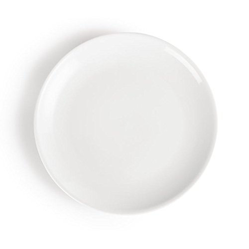 Olympia Whiteware Coupe Plates 280mm (6 Pack) - Dinnerware Set, Oven and Dishwasher Safe CB492, Wit, Pack of 6