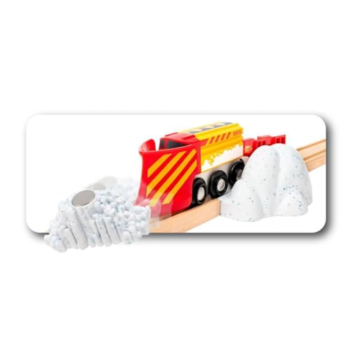 BRIO World 33606 Schneeräumzug - Winterliche Ergänzung Holzeisenbahn - Empfohlen ab 3 Jahren