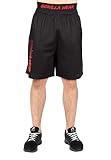 Gorilla Wear Mercury Mesh Shorts - rot - leichte Kurze Hose mit Logo Aufdruck bequem zum Sport Alltag Freizeit Workout Training Übergröße Atmungsaktiv aus Polyester, XXL-3XL