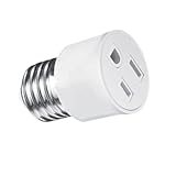 Itisyou 照明E26電球ソケットアダプター 電球ソケット コンセント 電球ソケット 変換 電球ソケットアダプター 2/3 極変換に適合 ガレージ、地下室、作業場、ユーティリティルームに最適