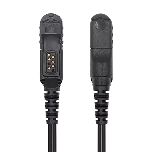 Micro PTT y dos cables de vigilancia en este auricular compatible con Motorola XPR3500e 7